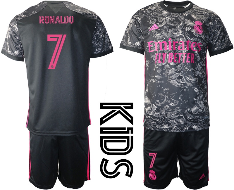 2021 Real Madrid away youth #7 soccer jerseys